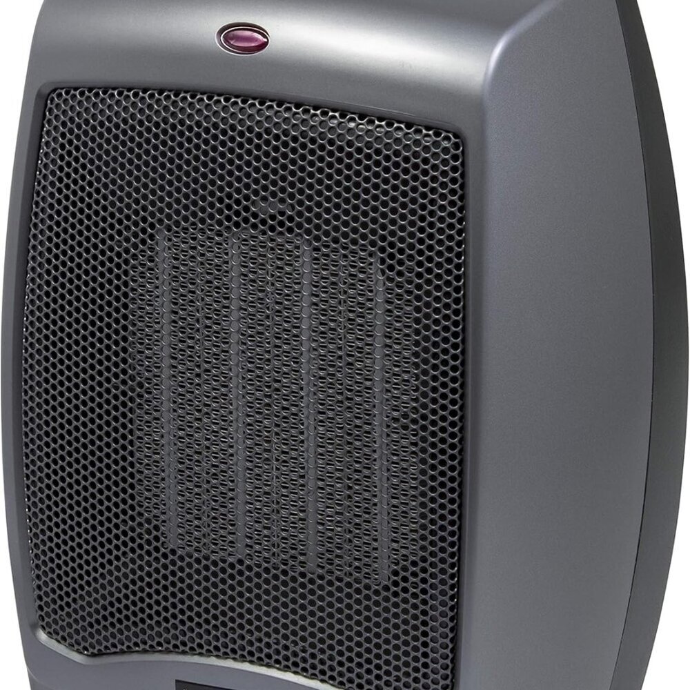 Portable Indoor Electric Ceramic Space Heater with Tip-Over Safety Switch, Overh